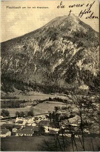 Oberbayern/ div. Orte und Umgebung - Fischbach am Inn mit Kranzhorn -338344