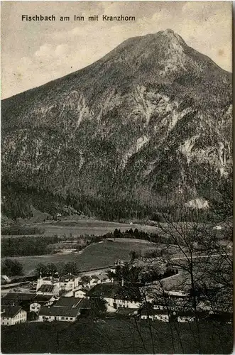 Oberbayern/ div. Orte und Umgebung - Fischbach am Inn mit Kranzhorn -338342