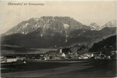 Oberbayern und Oberpfalz, div. Orte und Umgebung - Oberaudorf mit Kaisergebirge -338458