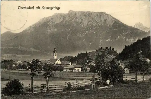 Oberbayern und Oberpfalz/ div. Orte und Umgebung - Oberaudorf mit Kaisergebirge -338424