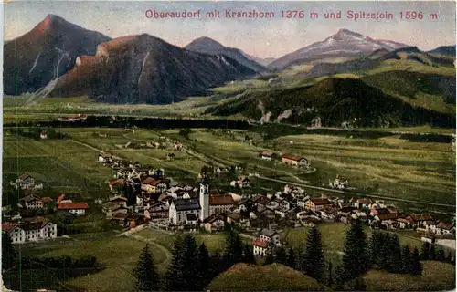 Oberbayern, div. Orte und Umgebung - Oberaudorf, mit Kranzhorn und Spitzstein -338516