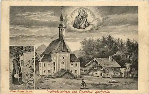 Obb/Bayern/Wendelstein/ div.Orte und Umgebung - Wallfahrtskirche und Einsiedelei Kirchwald -339308