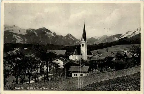 Obb/Bayern/Wendelstein/ div.Orte und Umgebung - Törwang , Blick a.d. Inntaler Berge -339342