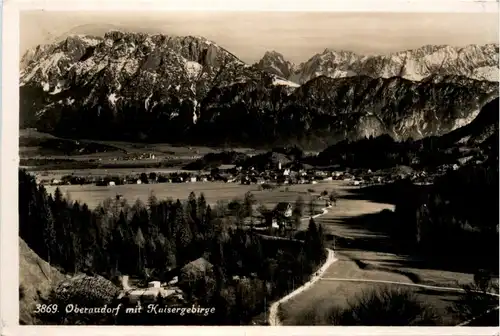 Oberbayern, div. Orte und Umgebung - Oberaudorf mit Kaisergebirge -338480