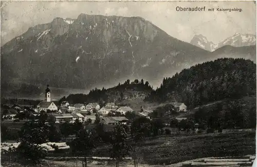 Oberbayern und Oberpfalz/ div. Orte und Umgebung - Oberaudorf mit Kaisergebirge -338396