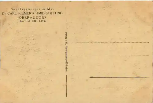 Obb/Bayern/Opf./ div.Orte und Umgebung - Dr.Carl Riemerschmid-Stiftung Oberaudorf -339386