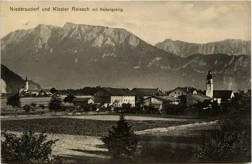 Oberbayern, div. Orte und Umgebung - Niederaudorf und Kloster Reisach mit Kaisergebirge -338540