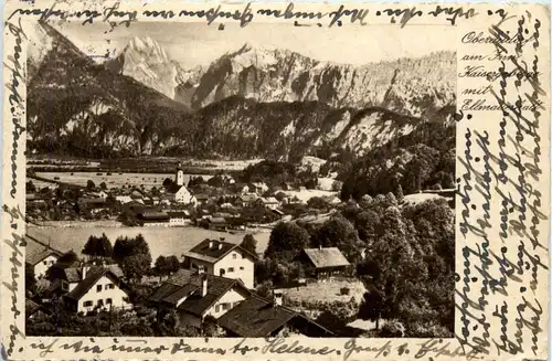 Oberbayern, div. Orte und Umgebung - Oberaudorf, mit Kaisergebirge und Elmauer Halt -338560
