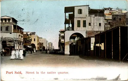Port Said - Street in the native Quarter -287870