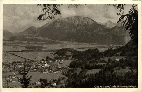 Oberbayern, div. Orte und Umgebung - Oberaudorf, mit Kaisergebirge -338574