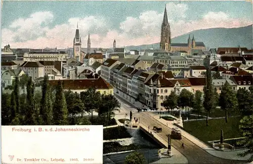 Schwarzwald, Freiburg i.B. und div.Orte mit Umgebung - Freiburg v.d. Johanneskirche -338820