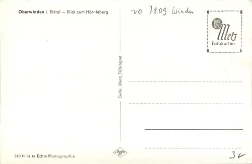 Schwarzwald, Freiburg i.B. und div.Orte mit Umgebung - Oberwinden im Elztal - Blick zum Hörnleberg -338752