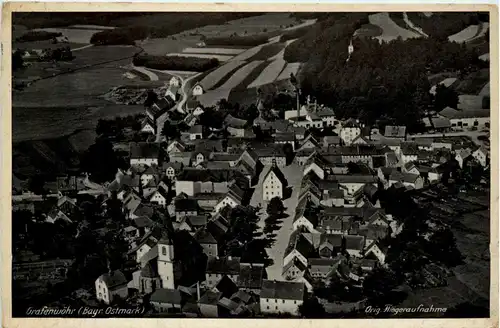 Bayern/Oberpfalz/div.Orte und Umgebung - Grafenwöhr, Fliegeraufnahme -338934