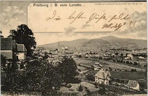 Schwarzwald, Freiburg i.B. und div.Orte mit Umgebung - Freiburg, vom Loretto -338832