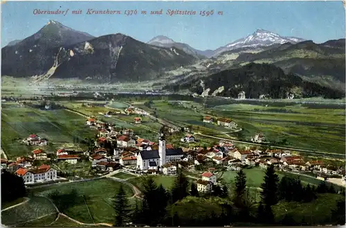 Oberbayern und Oberpfalz/ div. Orte und Umgebung - Oberaudorf mit Kranzhorn und Spitzstein -338432