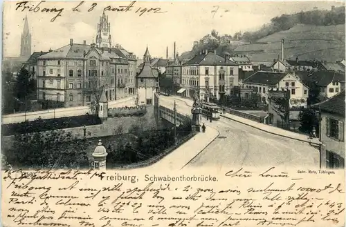 BA-Wü/Freiburg i. Br. - Schwabentorbrücke -339990