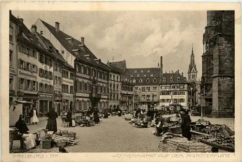 Ba-Wü/Freiburg i.Br. - Wochenmarkt auf dem Münsterplatz -339960