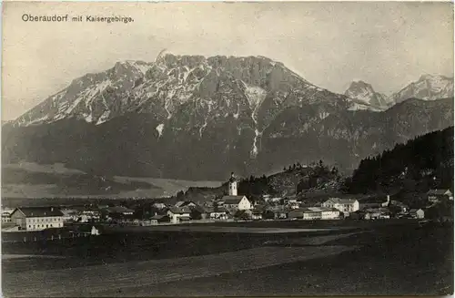 Oberbayern, div. Orte und Umgebung - Oberaudorf, mit Kaisergebirge -338550