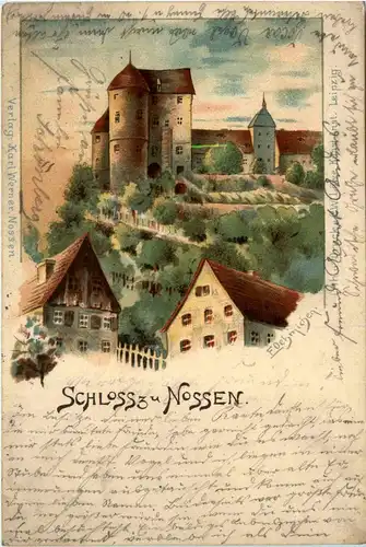 Schloss zu Nossen - Litho -288452