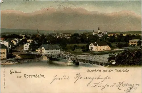 Bayern/Rosenheim - mit der Innbrücke -339216