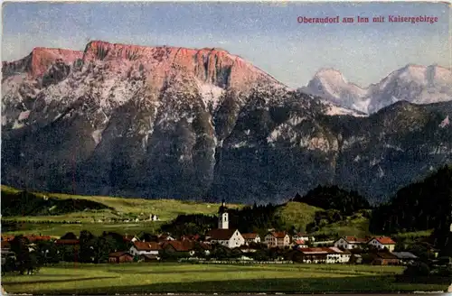 Oberbayern, div. Orte und Umgebung - Oberaudorf, mit Kaisergebirge -338628
