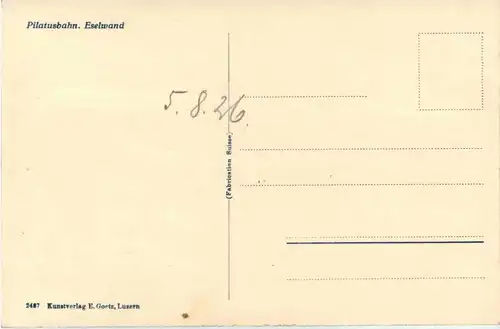 Pilatusbahn - Eselwand -412074