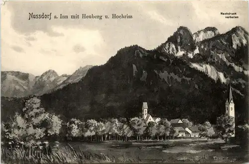 Obb/Bayern/Wendelstein/ div.Orte und Umgebung - Nussdorf am Inn mit Heuberg und Hochriss -339292