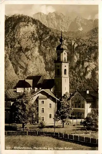 Bayern/Kiefersfelden - Pfarrkirche gegen wilden Kaiser -339130