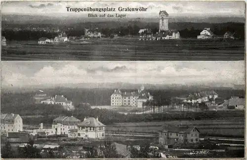 Bayern/Grafenwöhr - Truppenübungsplatz - Blick auf das Lager -340100