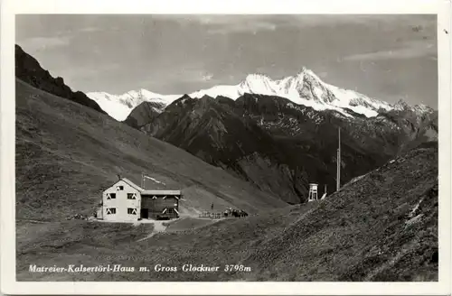 Osttirol, Matreier-Kalsertörl-Haus mit Grossglockner -350970