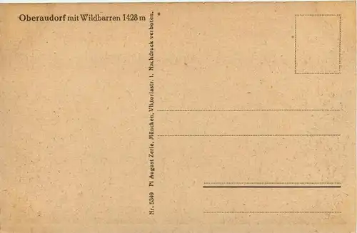 Oberbayern und Oberpfalz/ div. Orte und Umgebung - Oberaudorf mit Wildbarren -338448
