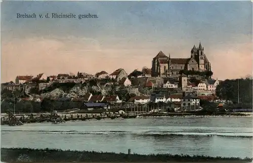 Ba-Wü/ Breisach - von der Rheinseite gesehen -339688
