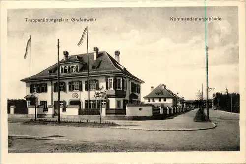 Bayern/Oberpfalz/Grafenwöhr - Truppenübungsplatz, Kommandanturgebäude -339894