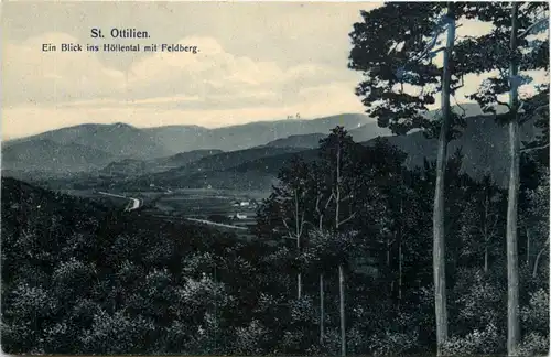 Schwarzwald, Freiburg i.B. und div.Orte mit Umgebung - St.Ottilien, Ein Blick ins Höllental mit Feldberg -338644