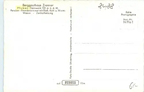 Pfaben-Steinwald, Berggasthaus Zrenner -340286