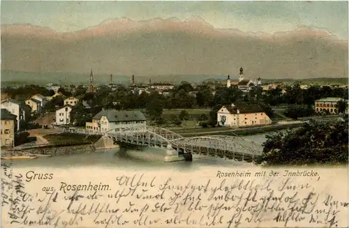 Bayern/Rosenheim - mit der Innbrücke -339164