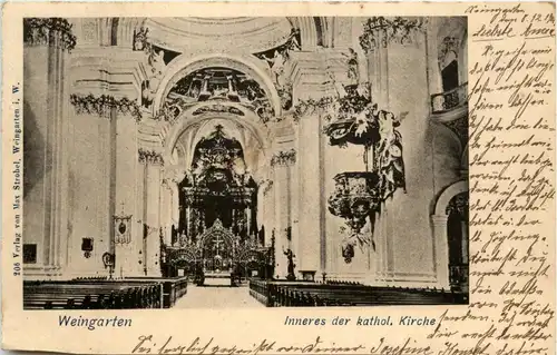 Weingarten - Inneres der kathol. Kirche -289938