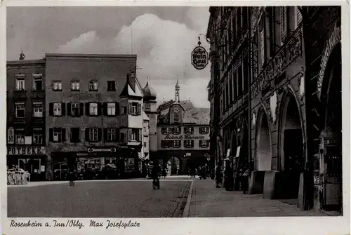 Bayern/Oberpfalz/div.Orte und Umgebung - Rosenheim - Max Josefsplatz -340196