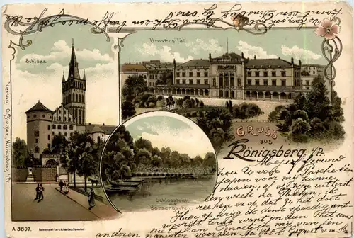 Gruss aus Königsberg Litho -70004