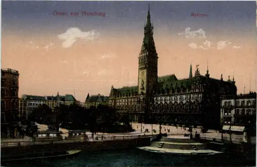 Gruss aus Hamburg - Rathaus -290280