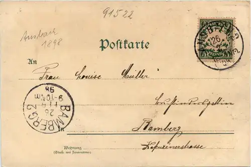 Gruss aus Ansbach - Litho -70008