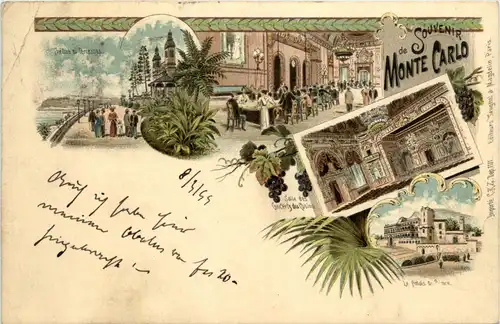 Souvenir de Monte Carlo - Litho -70374