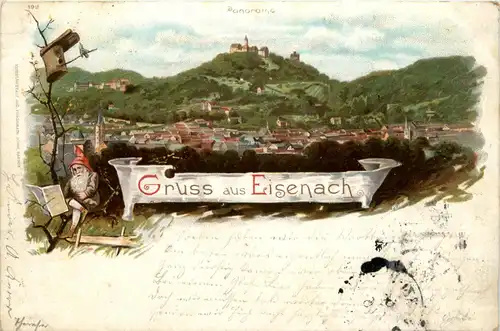 Gruss aus Eisenach - Litho - Zwerg -70444