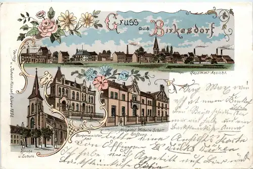 Gruss aus Birkesdorf - Rheinland Düren - Litho -70148