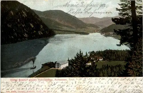 Am Achensee, Hotel Seehof gegen Scholastika -324344