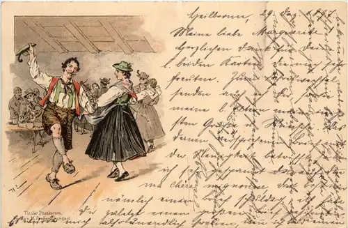Tiroler Postkarten - Trachten -71220