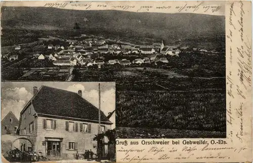 Gruss aus Orschweier bei Gebweiler -71170