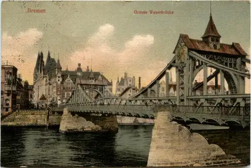 Bremen - Grosse Weserbrücke -71480