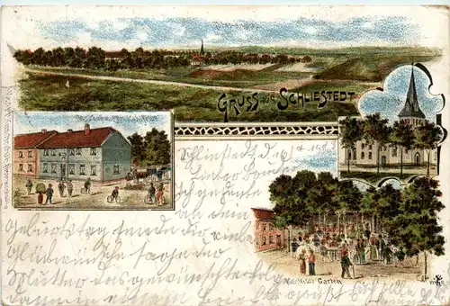 Gruss aus Schliestedt - Litho - Schöppenstedt -71064