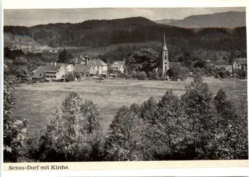 Sexau-Dorf mit Kirche -70190